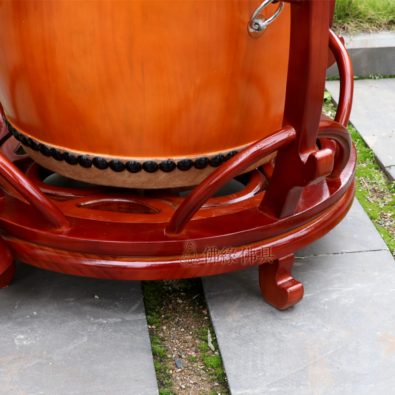 佛具佛缘台湾佛教铃鼓用品法器寺庙大鼓水陆堂鼓