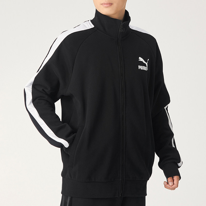 彪马外套男上衣运动服2022春季新款立领加绒保暖夹克衫530268