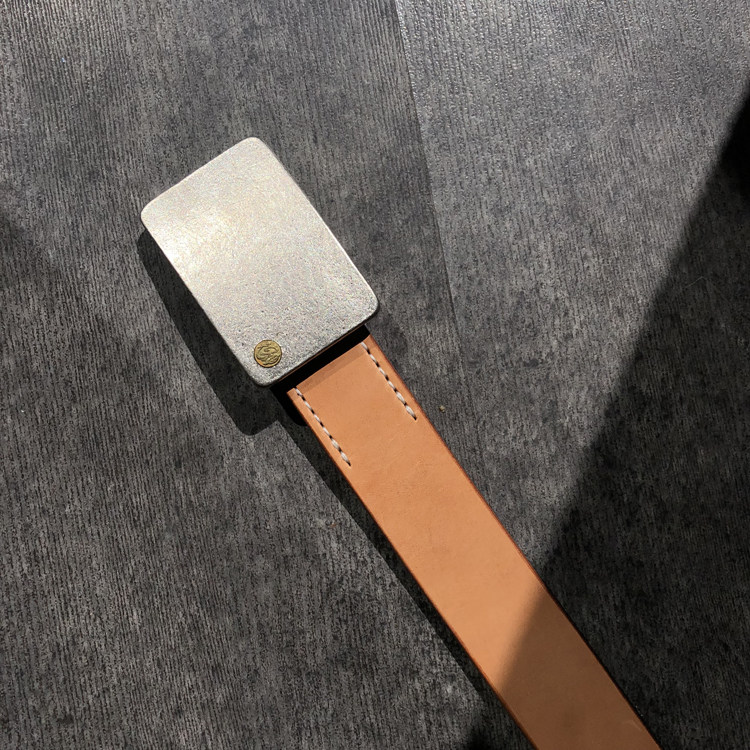 tenjinworks日本天神works超厚枥木牛皮复古古铜腰带