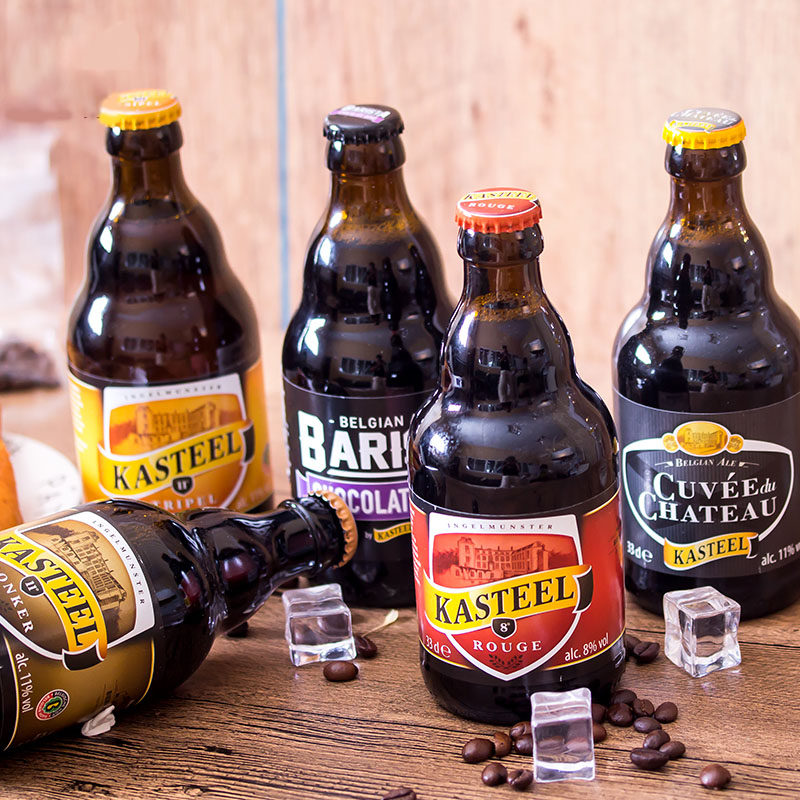 比利时进口kasteel巧克力三料窖藏精酿啤酒330ml卡斯迪尔啤酒