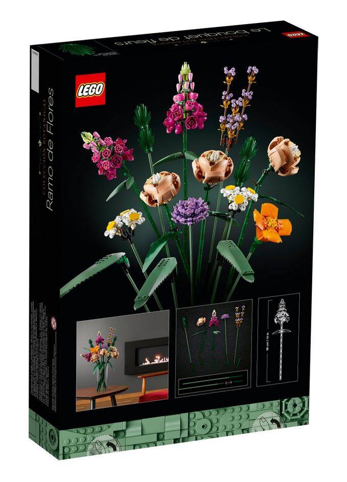 乐高花束10280鲜花花卉盆景lego玫瑰永生插花建构