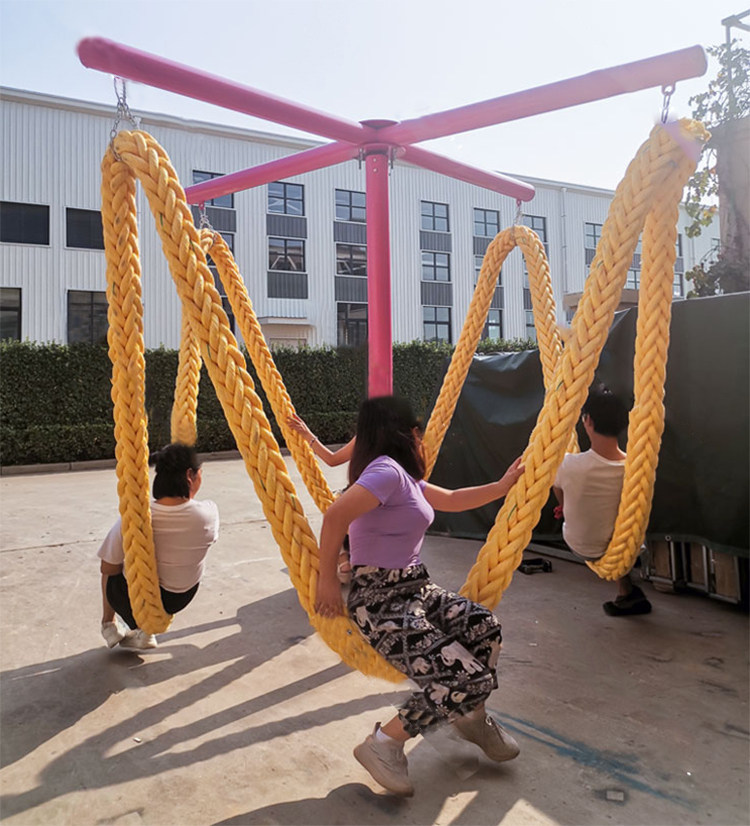 秋千粗绳绳子多人旋转景区网红游乐设施动力户外秋千