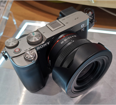 索尼a7c套机镜头 28-60遮光罩 fe28-60mm f4-5.6微单相机配件40.