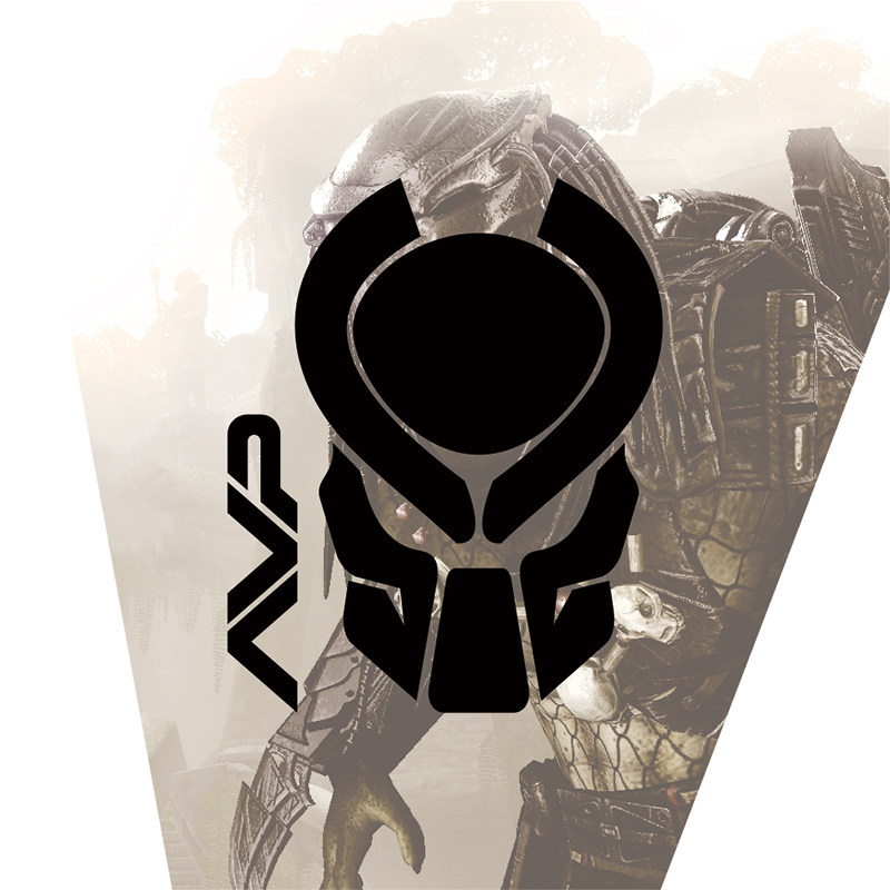 铁血战士predator头像标志反光贴纸网红油箱电动汽车装饰贴