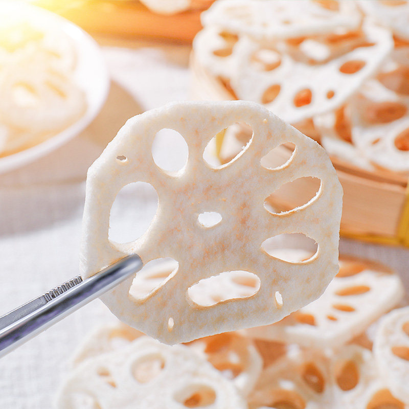 莲藕脆片脱水即食蔬菜干制制品孕妇休闲香辣蔬果干