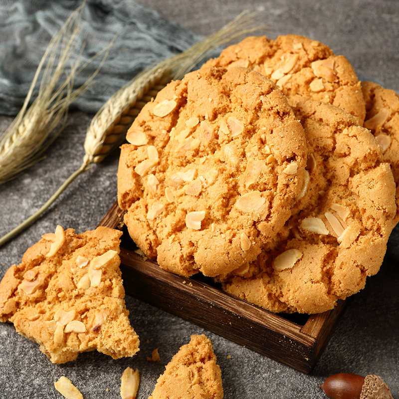 名迪老式传统果仁大桃酥饼500g