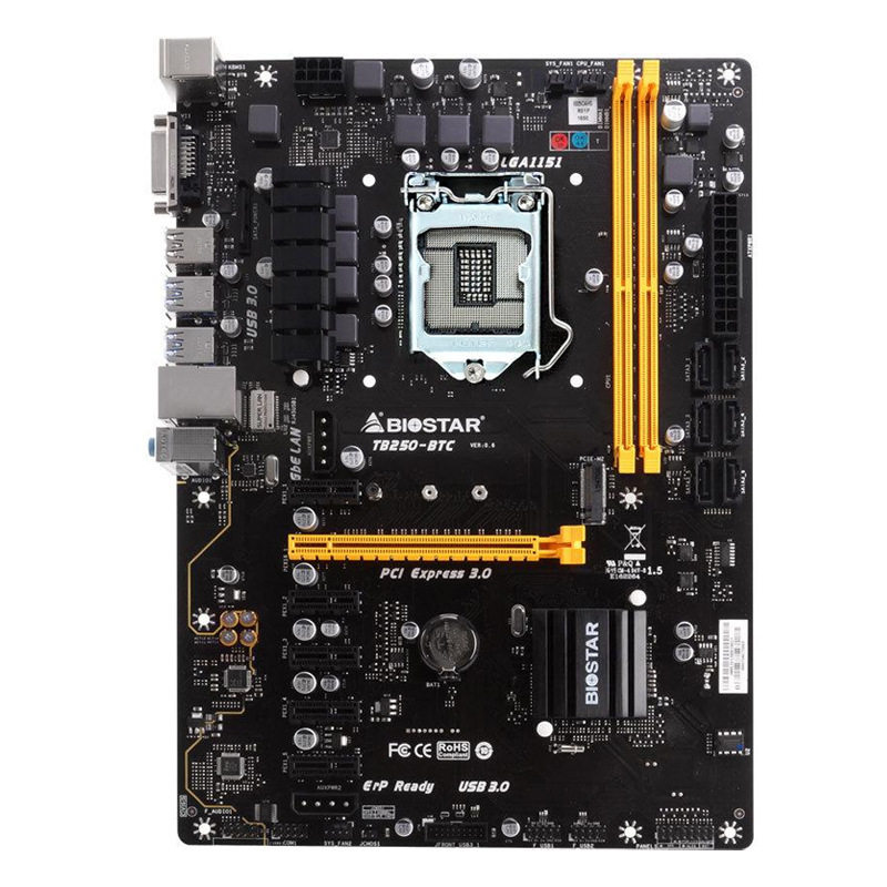 biostar映泰tb250btc主板魔改支持6789代cpuddr4m29100f9400f主板