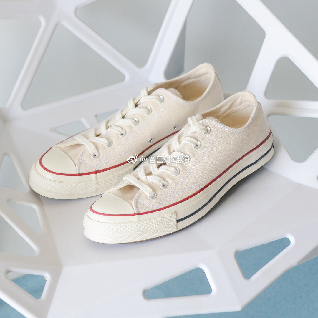 匡威converse1970s三星星标米白白色高帮低帮帆布鞋帆布鞋