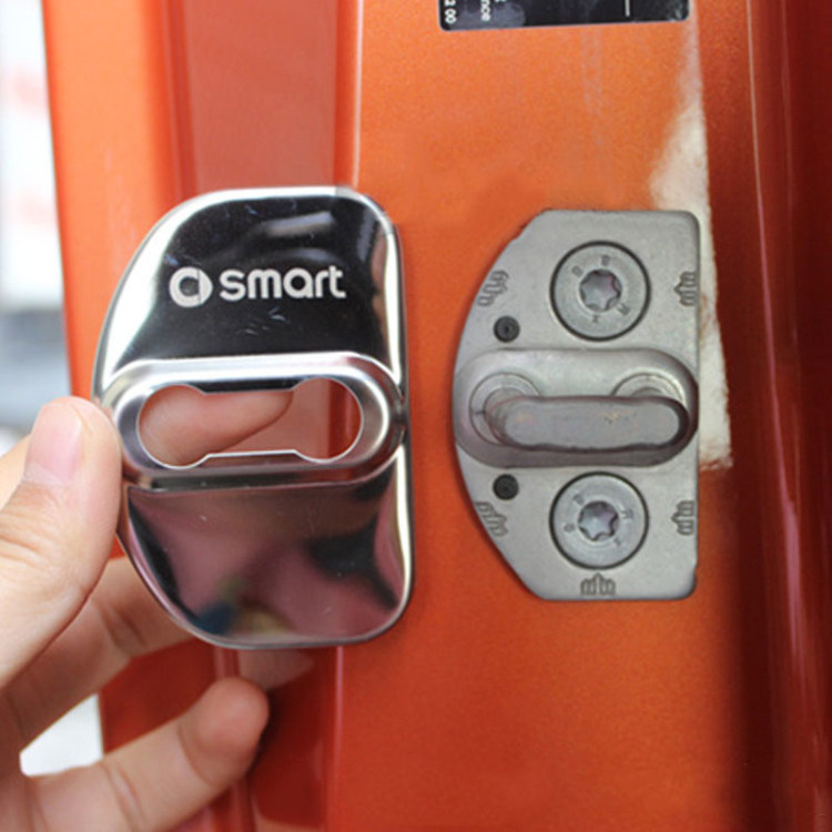 门锁奔驰smart不锈钢斯玛特改装防锈保护装饰车门汽车贴片