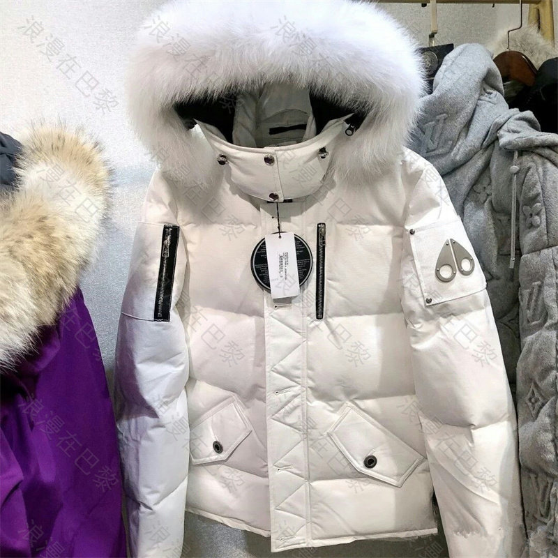 代购mooseknuckles剪刀手经典款连毛领长款保暖羽绒服羽绒服