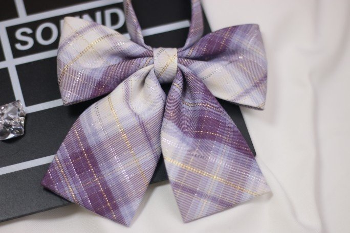 jk富察银线金银线紫格百褶裙格裙正版原创小物半身裙