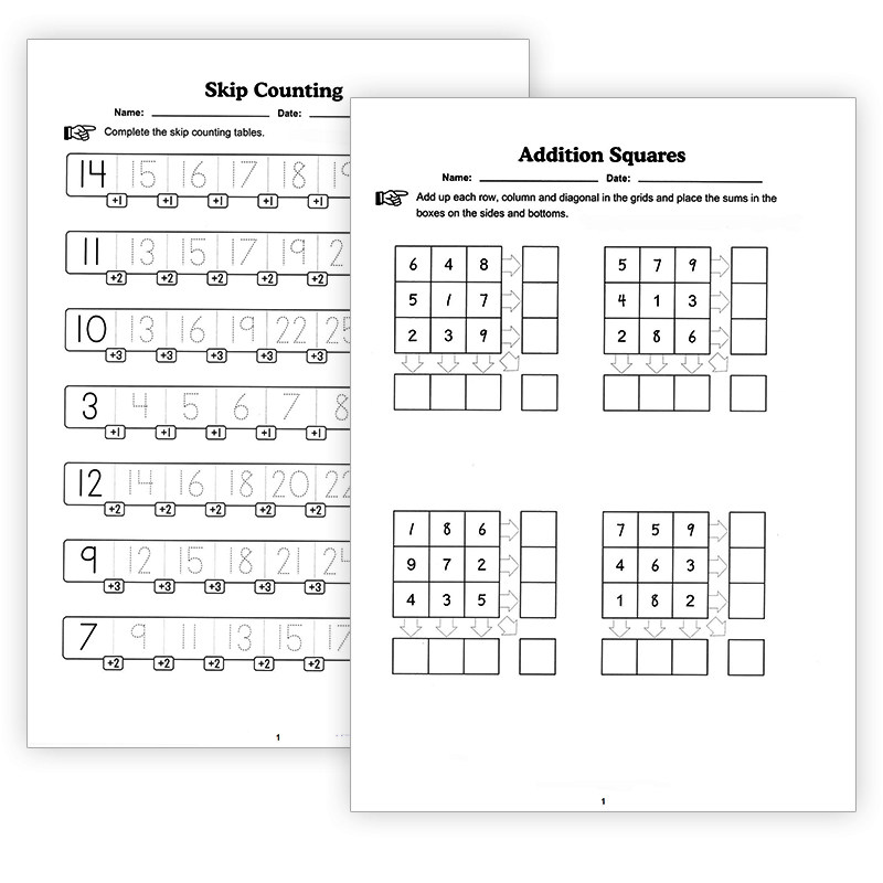 儿童思维数字规律加法儿童数感训练加法推理专注力查找作业纸