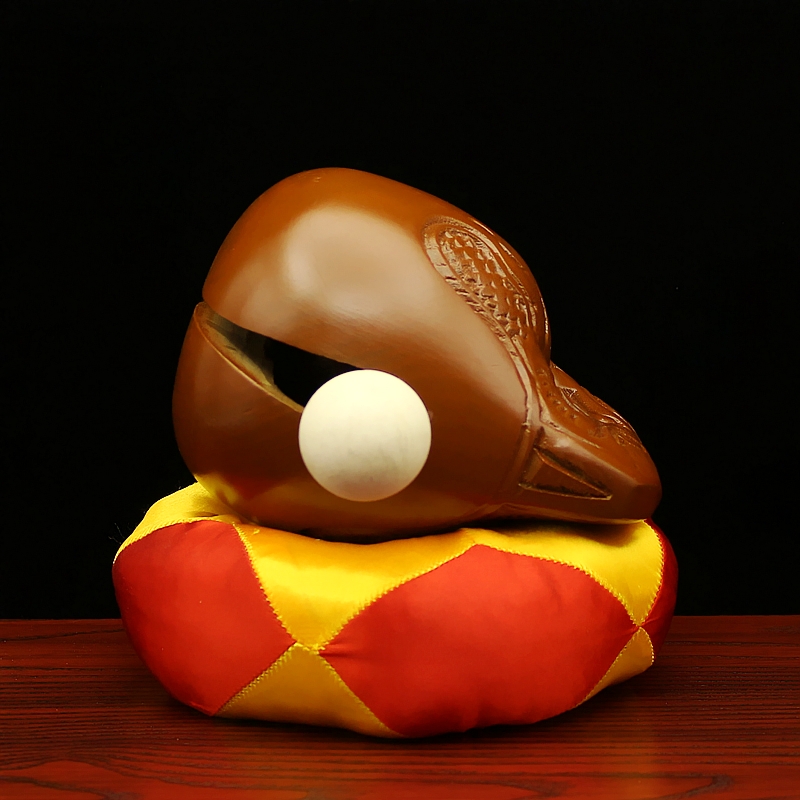 佛教用品 梵呗法器 引庆 铜磬 木鱼 3.5-8寸 台湾樟木木鱼