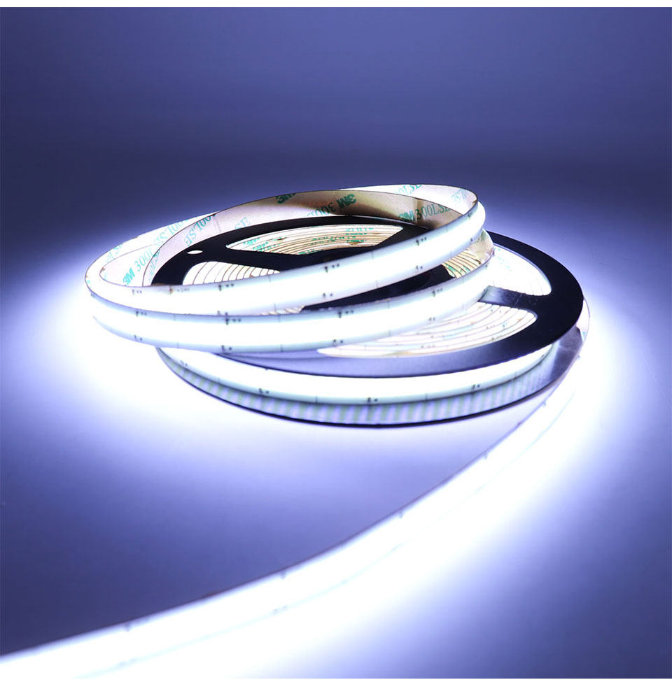 12v24v低压led红黄蓝绿cob柔性橱柜家具灯带led灯带