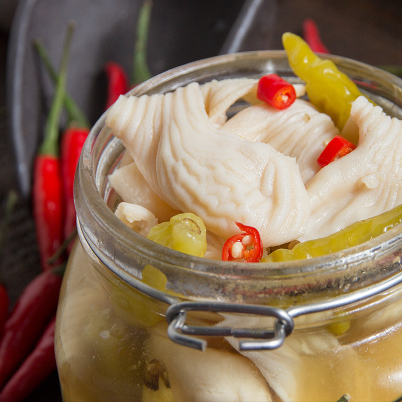满3袋包邮!山椒味鸡凤肚泡椒脆肚肉类熟食宿舍即食小吃零食110g
