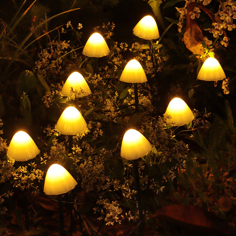 太阳能户外花园发光蘑菇灯草草坪灯装饰露台景观灯景观庭院灯饰