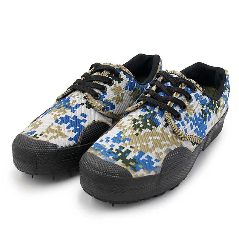 海军干活作训劳保低腰蓝海解放鞋鞋低军训学生解放鞋