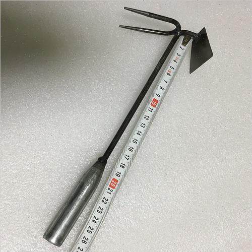 工具锄头两头两齿两用园艺锄草松土花锄盆栽锄头