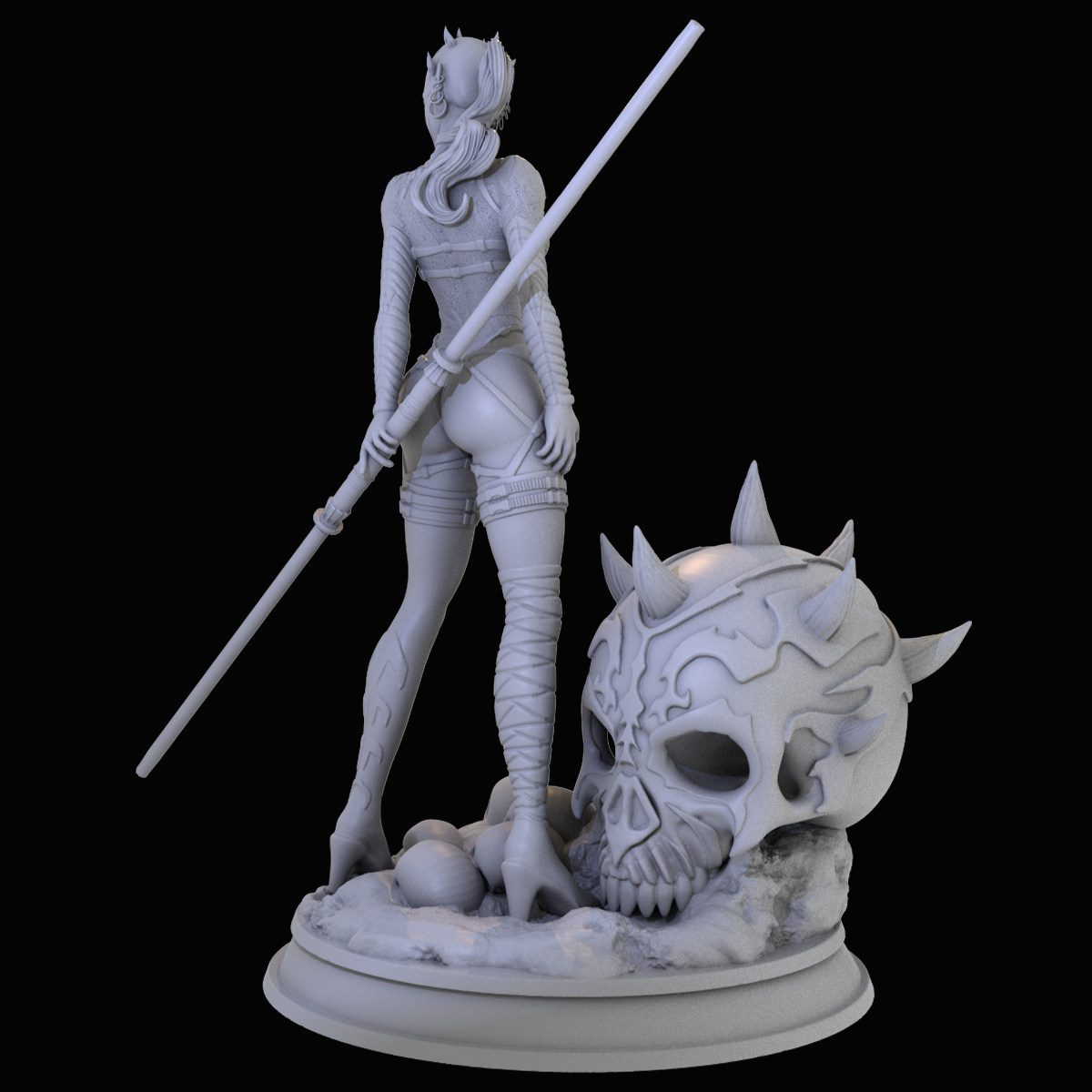 星球大战达斯摩尔女孩gk白模兵人3d打印树脂手办