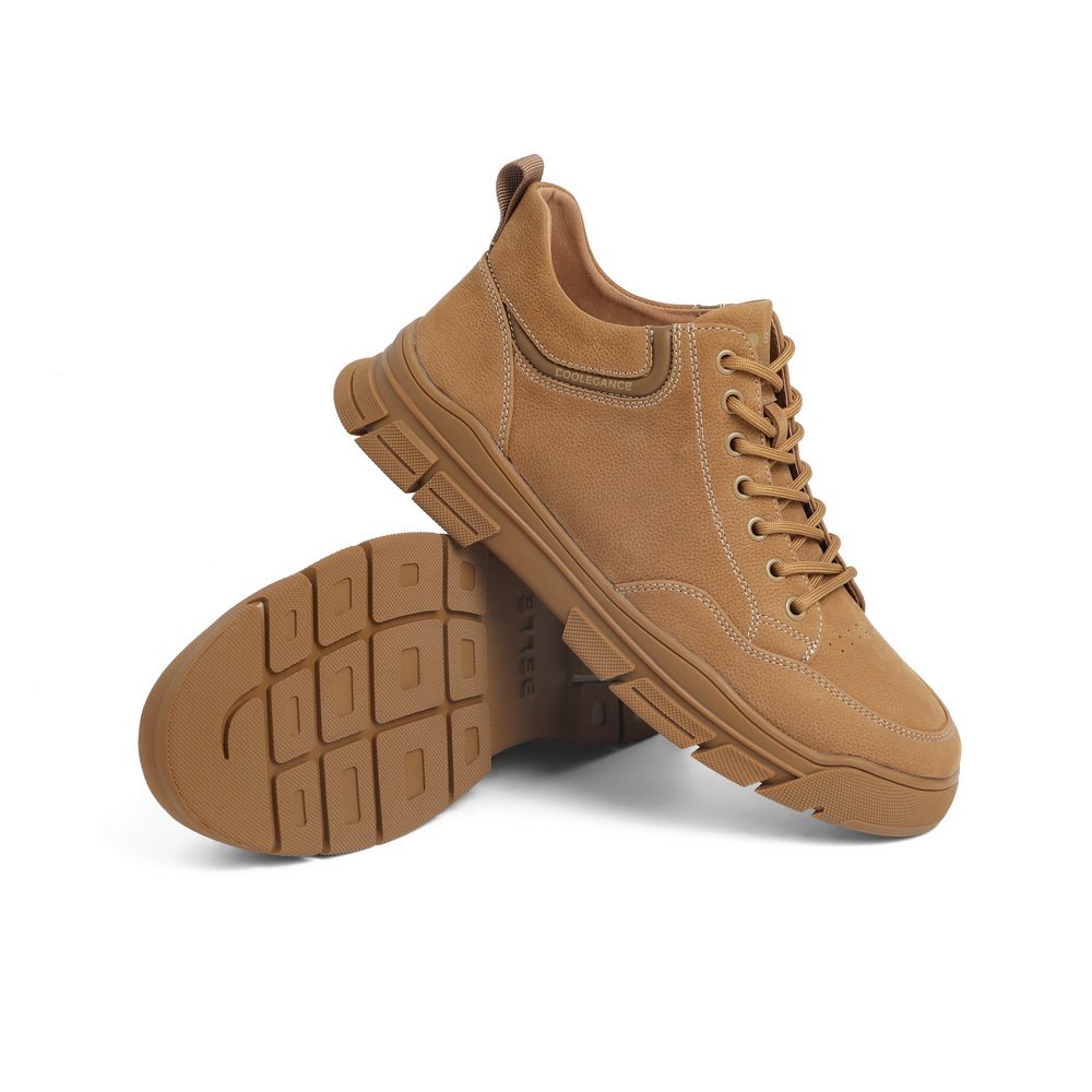 百丽男鞋户外工装鞋2022春新商场同款牛皮革大头休闲皮鞋7lx01am2