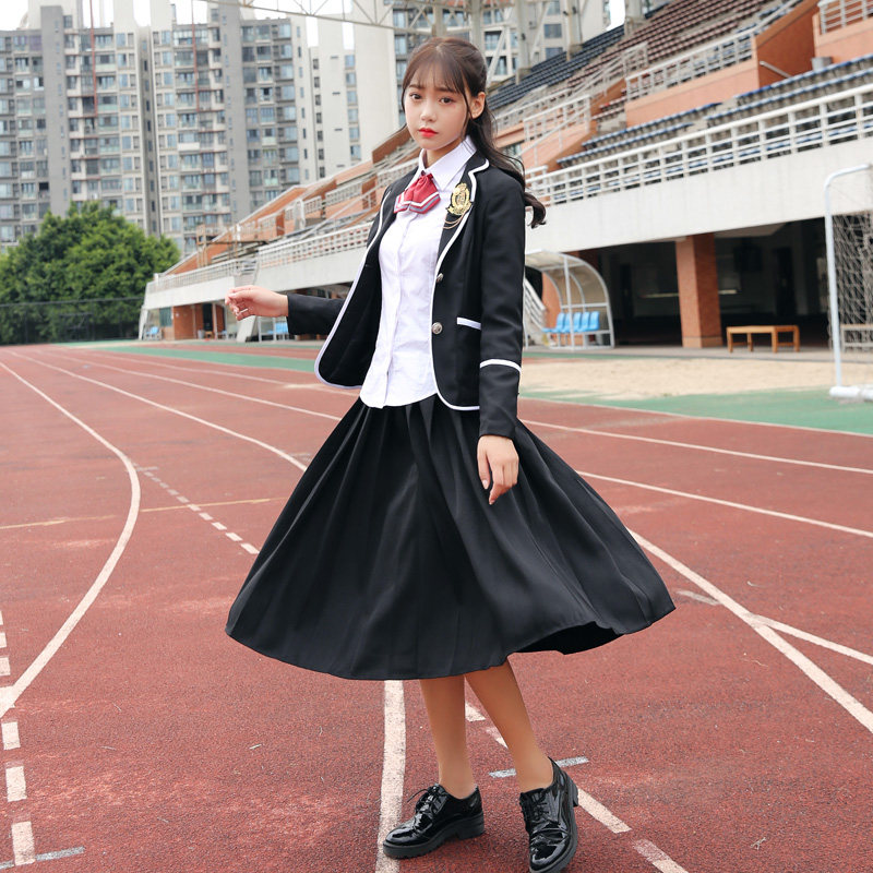 英伦学院春秋女校校服套装初高中高中生学生装韩版班学生校服