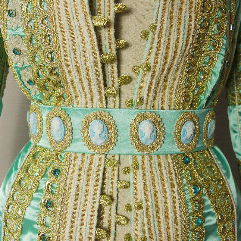 麻衣原创设计高端diy手工制作高级私人订制晚礼服女装服装定制做