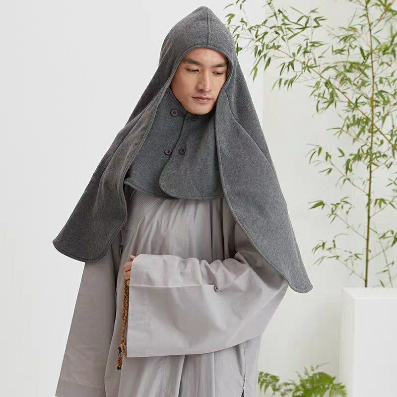 慈缘禅服斗蓬秋冬款披风中国风观音兜禅保暖民族服装