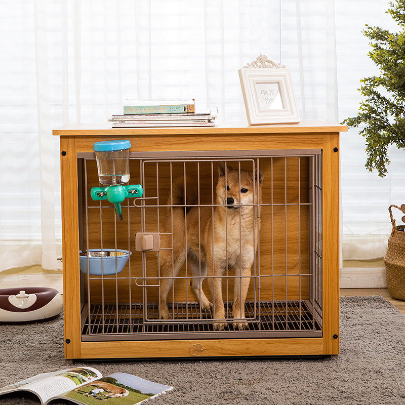 狗笼子小型犬带厕所柴犬柯基泰迪室内防水家用狗笼中型犬别墅狗窝