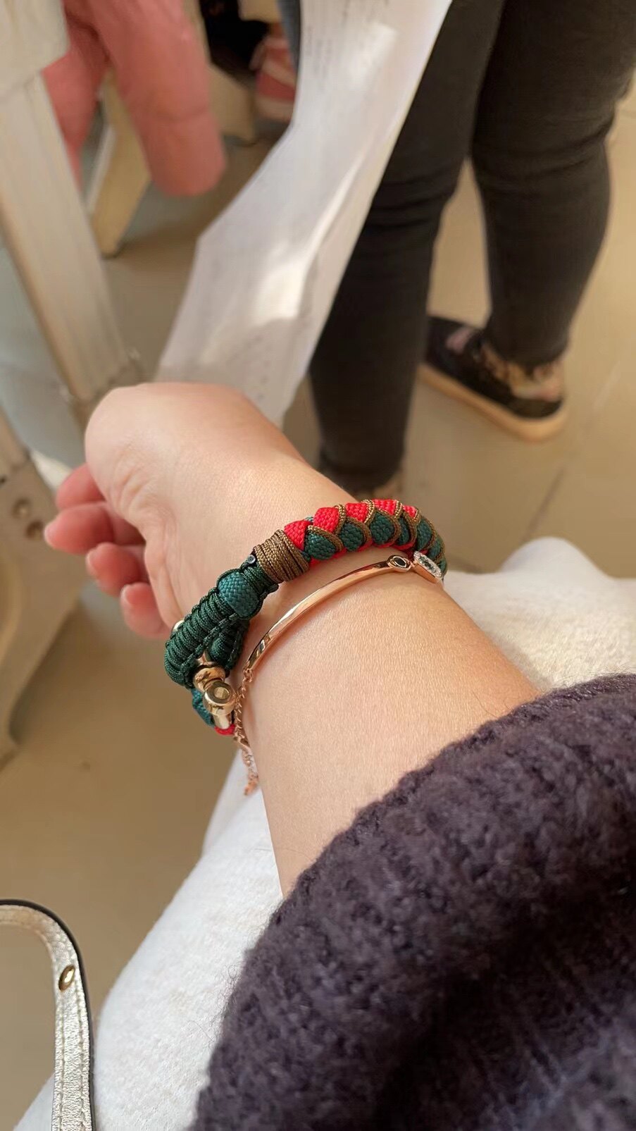 逆鳞手绳成品转运情侣龙鳞手链手环皮绳伞绳手链