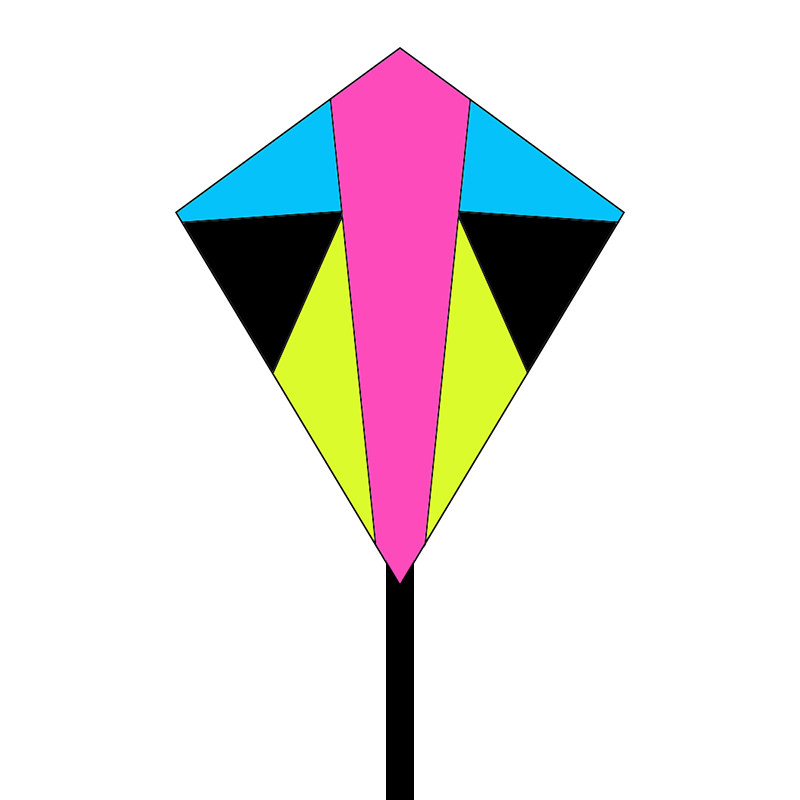 风筝潍坊菱形彩色微风好飞厂家直销定制多色风筝