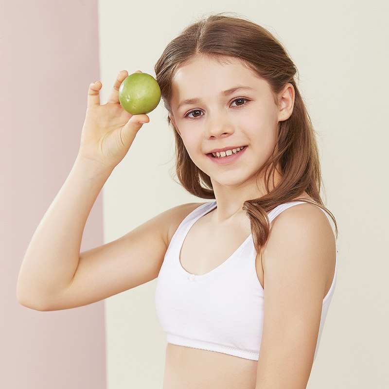 红豆女童内衣9-12岁棉质学生内衣儿童女孩文胸抹胸小背心发育期春