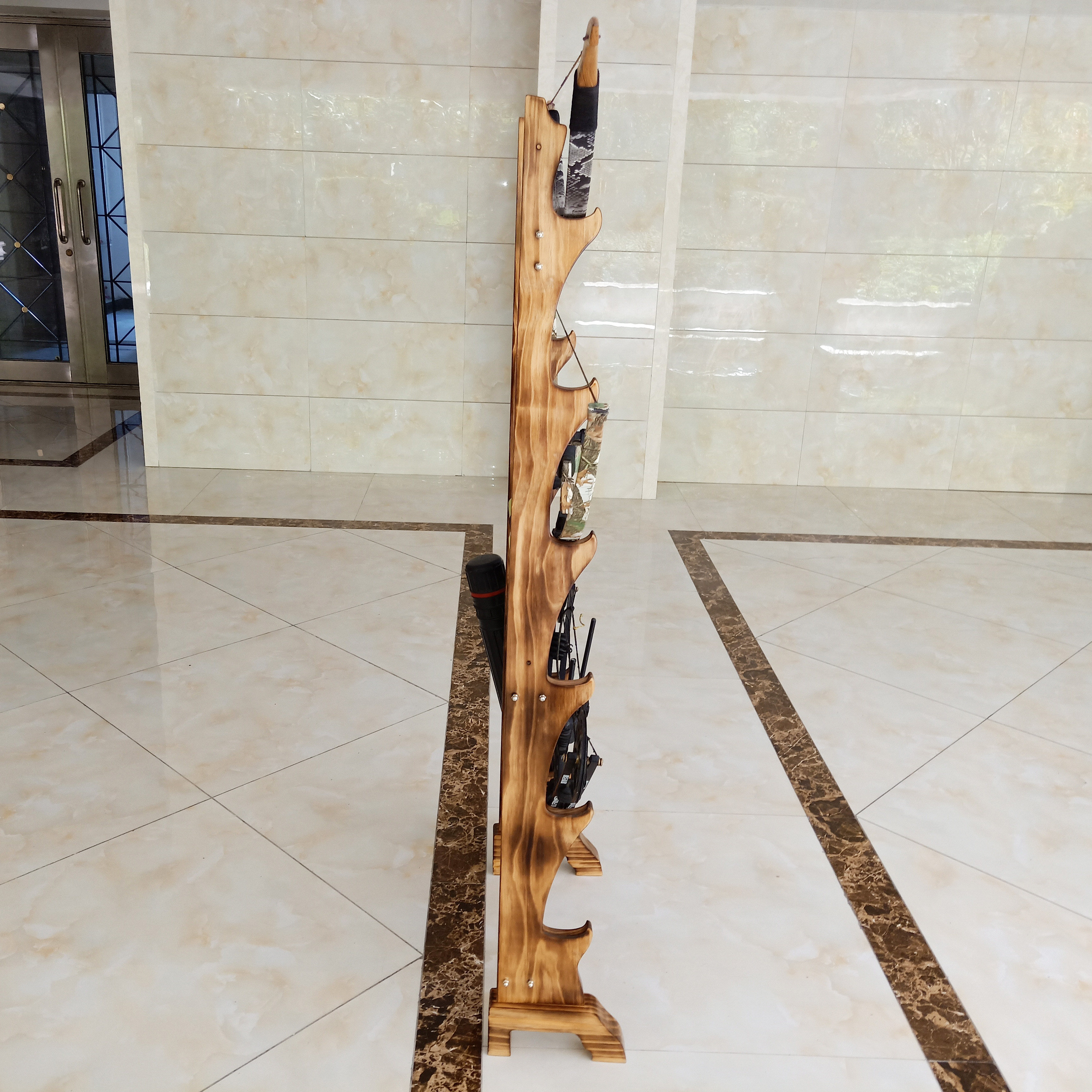 刀剑架实木剑架弓架弓箭架动漫刀剑架弓箭支架多层实木架工艺品架