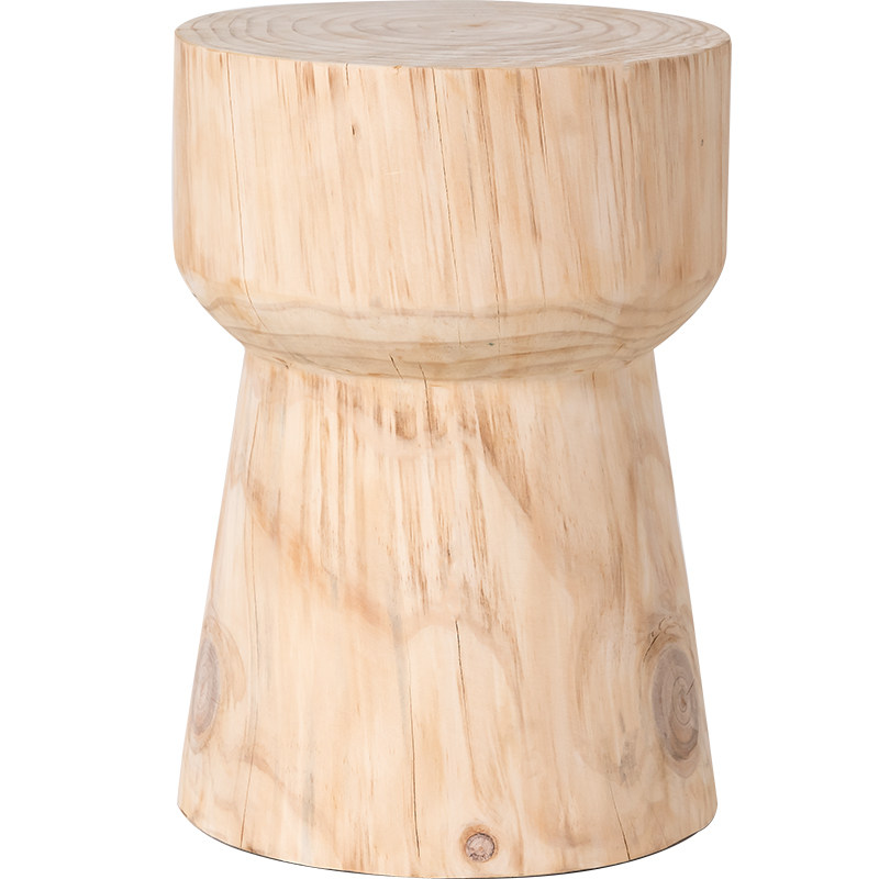 润家家居装饰木墩茶几ins风创创意墩子圆凳根雕凳子