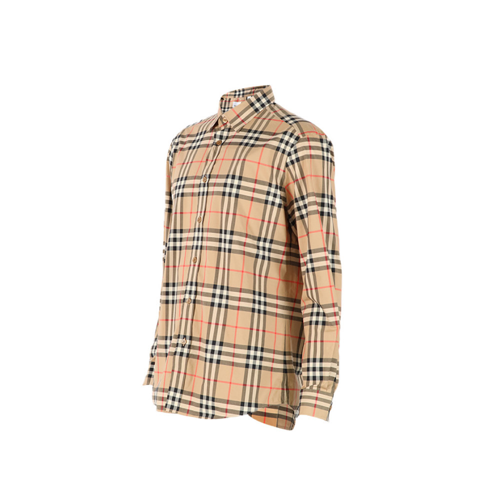 burberry柏利男士格纹衬衫衬衫