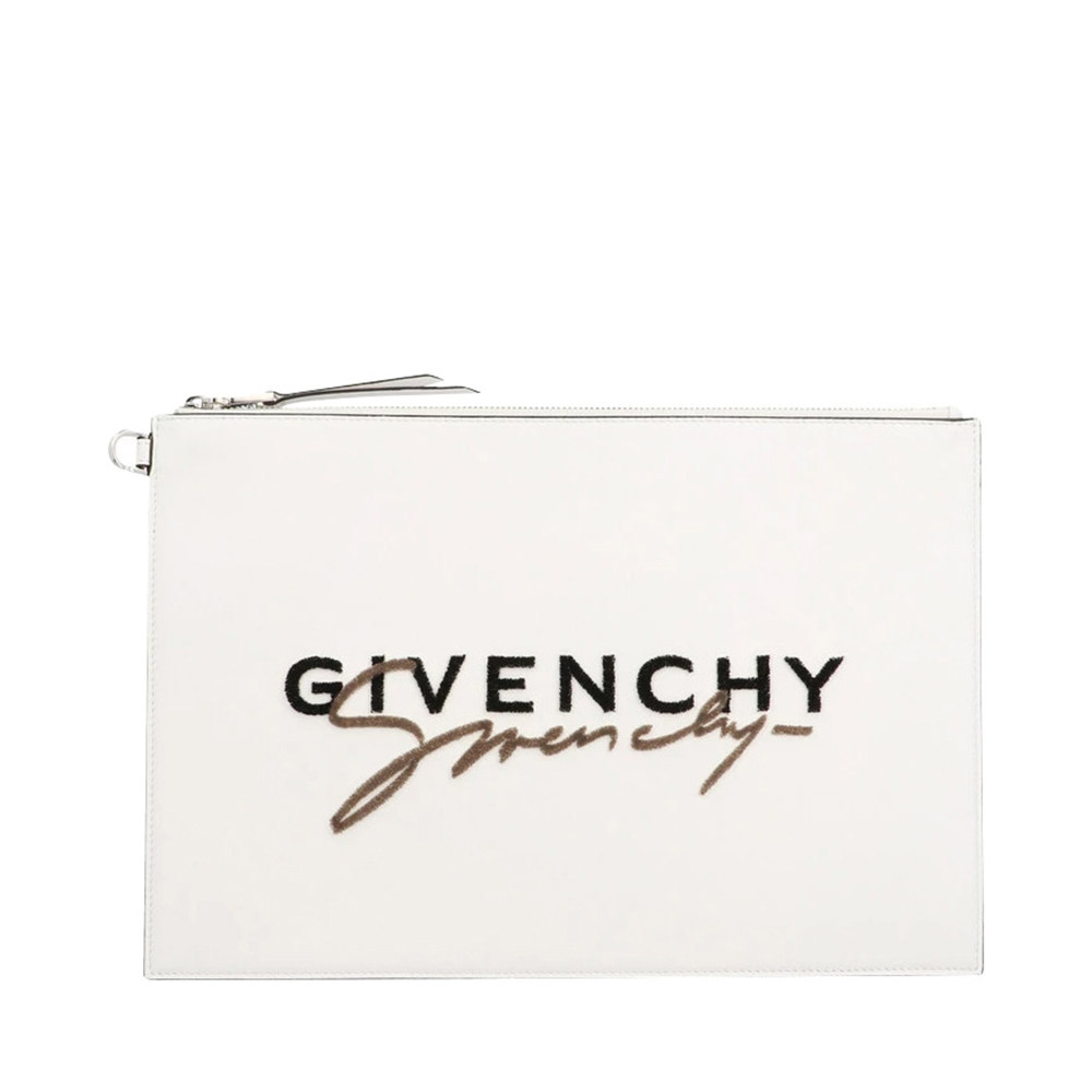 givenchy纪梵希白色牛皮个性字母logo休闲百搭女包女士包袋