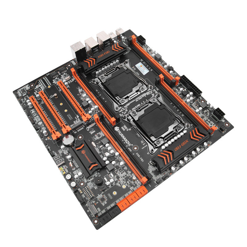 huananzhi华南金牌x99f8d双路主板chia项目四通通道全新主板