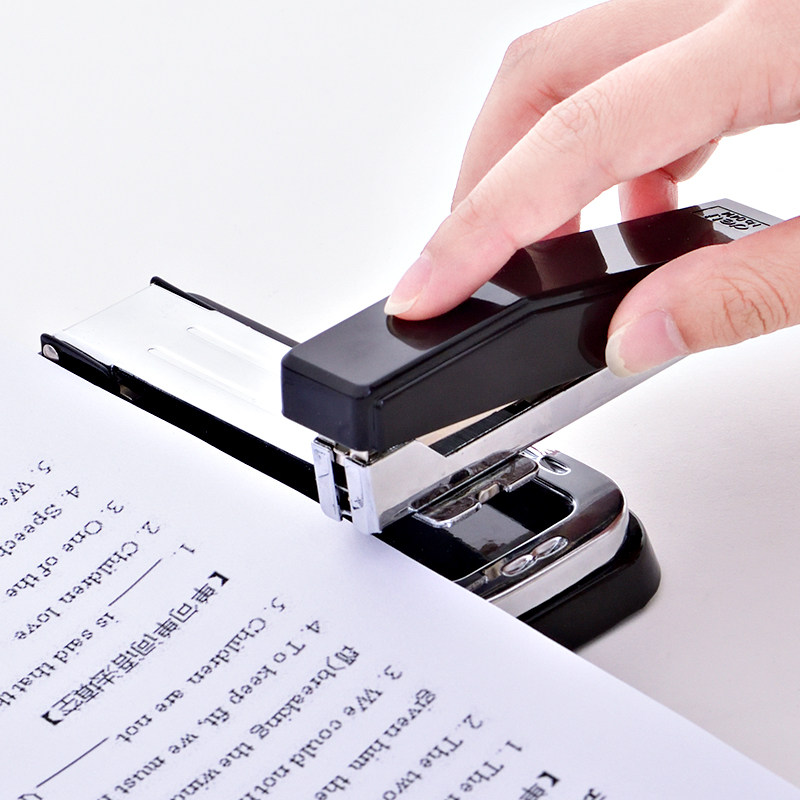 得力多功能装订机订中骑马定书机订书钉中号标准型力可订书机