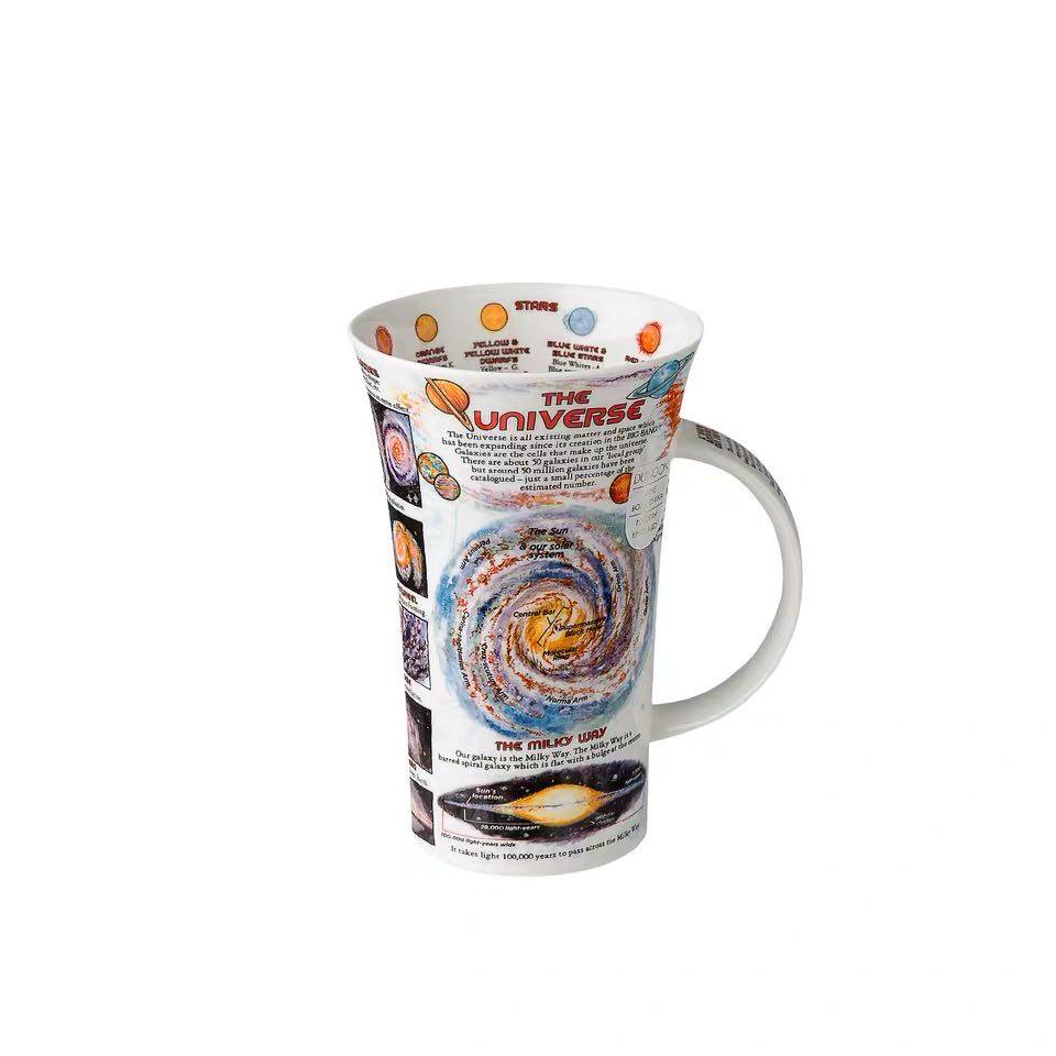 英国原装进口丹侬dunoon骨瓷马克峡谷杯型宇宙世界马克杯