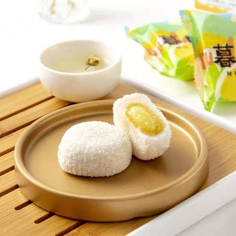 暮日家榴莲大福蛋黄6枚礼盒盒装开袋即食糕点传统中式糕点