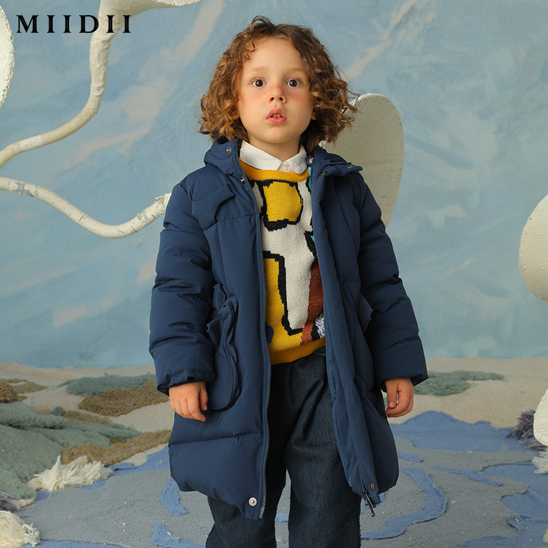 羽绒服谜底童装男童新款中大个性立体口袋194ky2718羽绒服