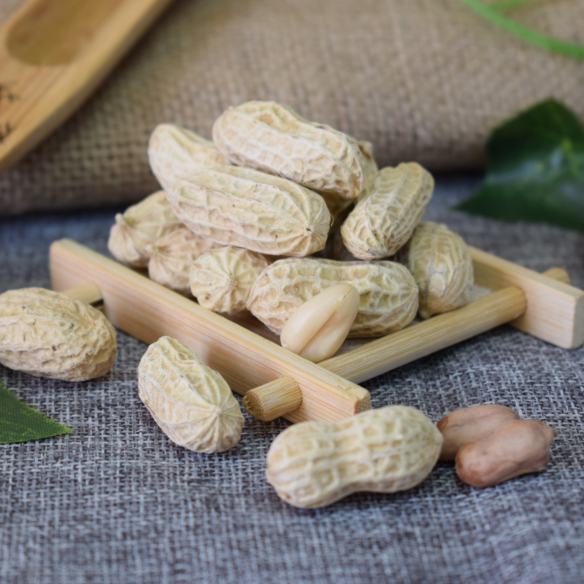 花生冠华白玉咸干750克休闲零食水煮炒货特产花生