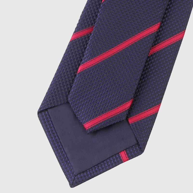 德佑领带地产男女拉链手打商务条纹房产中介门店领带