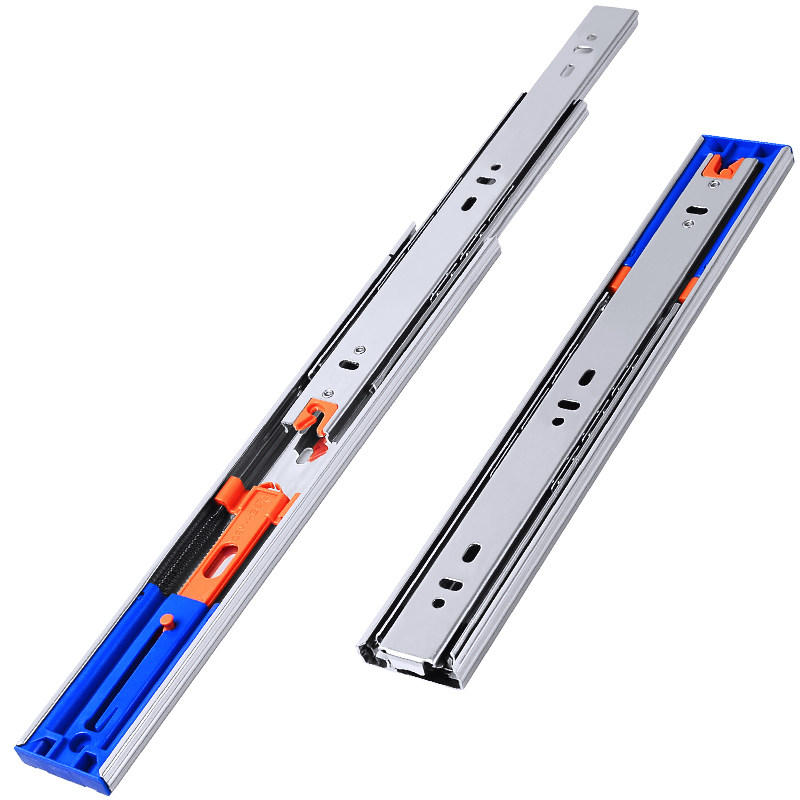 星徽加厚抽屉轨道3节阻尼滑轨阻尼缓冲三节轨道滑道导轨三节轨