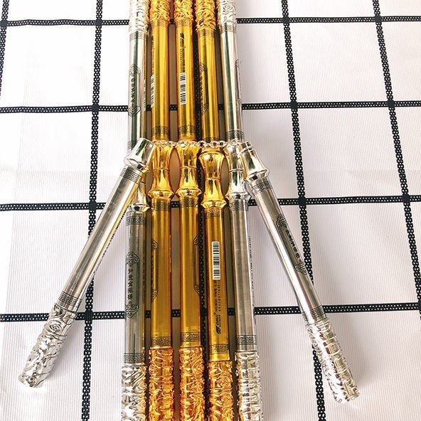 新网红创意益智双头双截可变伸缩减压转转金箍棒中性笔