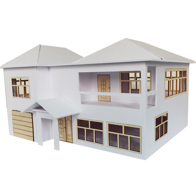 手工手工制制作环艺设计雪弗别墅建筑pvc发泡模型制作工具