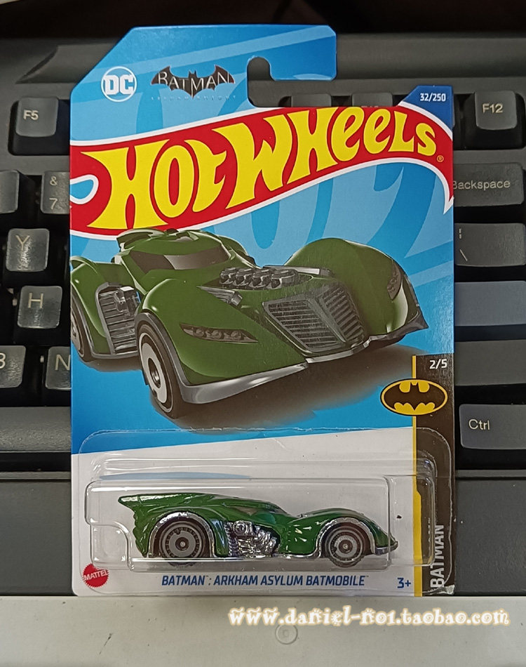 风火轮小车hotwheels蝙蝠侠arkhamasylumbatmobile绿色车模