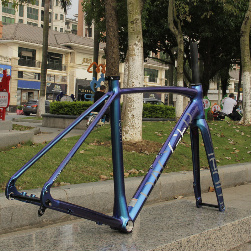 车架dagger变色龙碟刹公路自行自行车捅轴跑车6069自行车车架