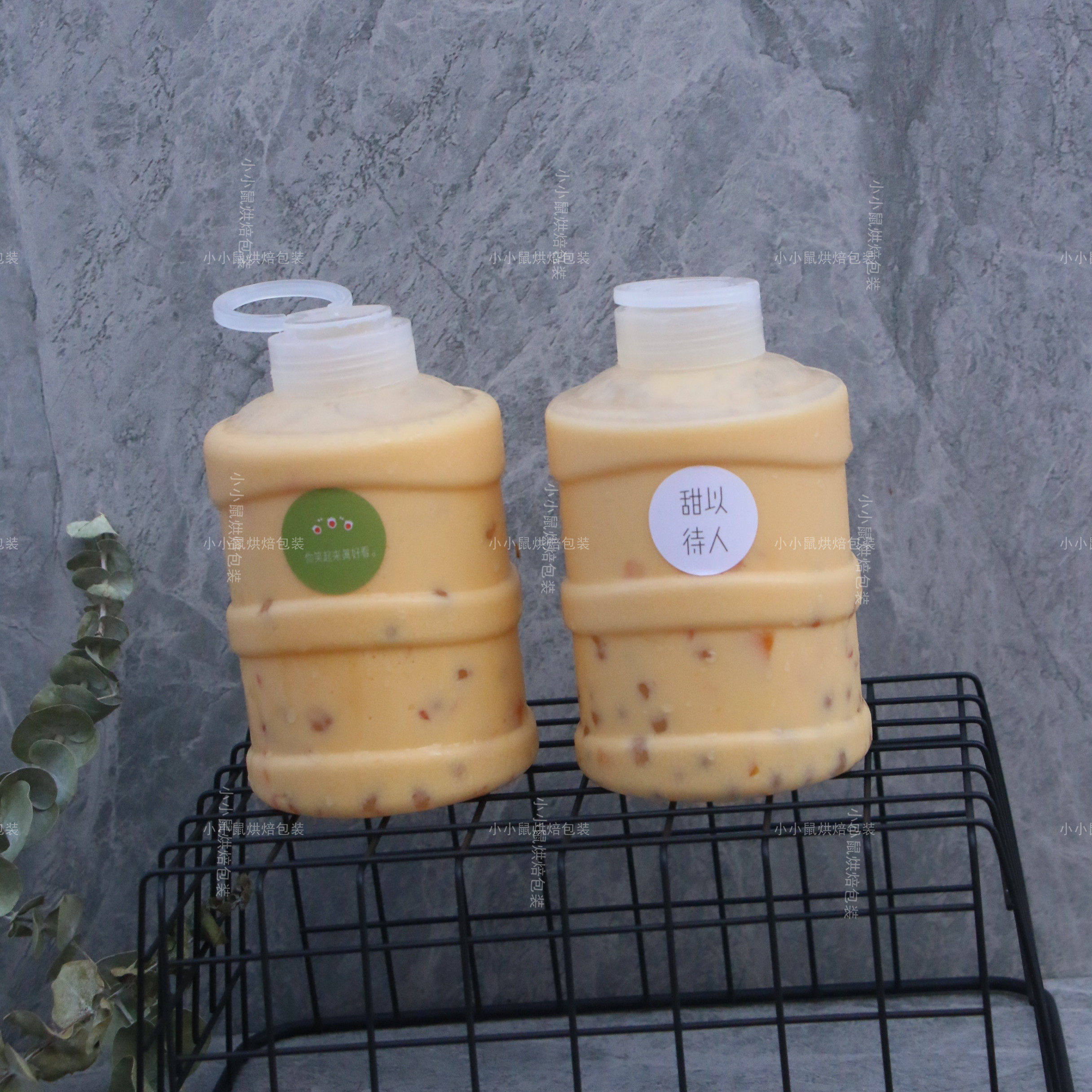 网红迷你mini手拎水桶500ml珍珠宝藏奶茶茶饮料点心包装盒