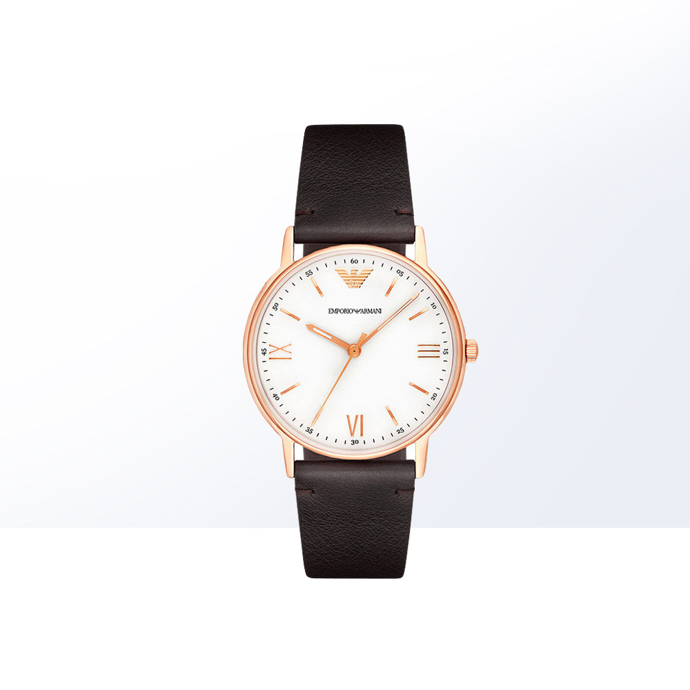 【直营】官方授权armani阿玛尼手表女优雅气质镶钻皮带女表ar1958