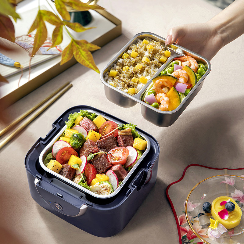 饭盒小熊电热加热便当盒可插电保温盒带饭菜电热饭盒